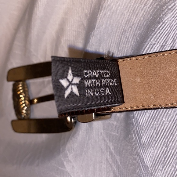 Brighton vintage leather belt size 33.5” - Picture 13 of 17